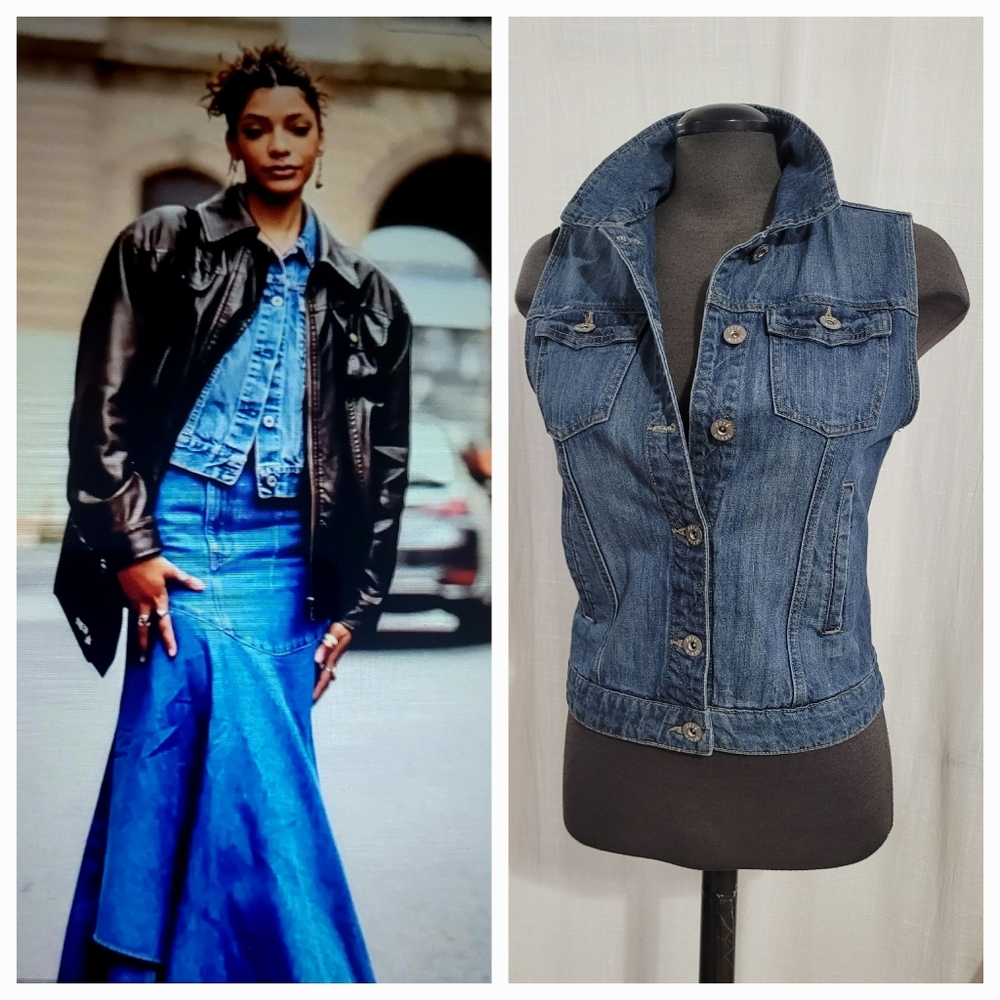 Parasuco Women's Classic Blue Denim Vest